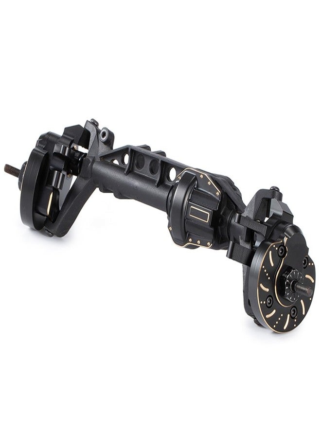 RCJUMPANT Black Brass Weight Steering Knuckles & Portal Cover Set for Axial Capra SCX10 III AR45P SuperShafty CP44 Vanquish F9 Axle (Portal Weight Set 2) - Image 3